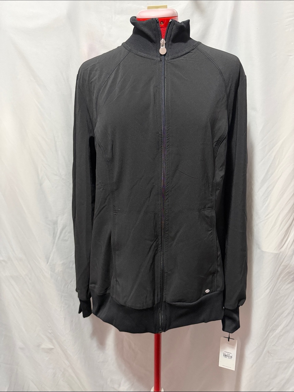 Women's Black Full-Zip Bomber Jacket